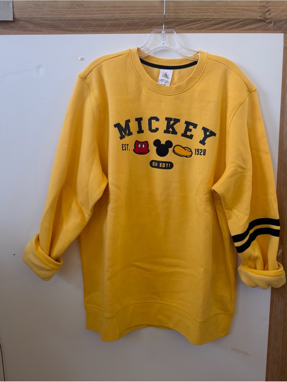 Mickey Yellow Sweatshirt - Disney Mickey Design